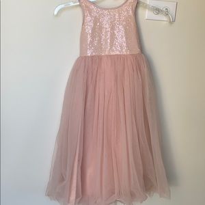 Crossed Straps A-Line Flower girl Dress